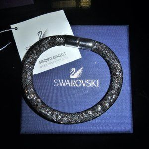 Black Swarovski stardust bracelet.